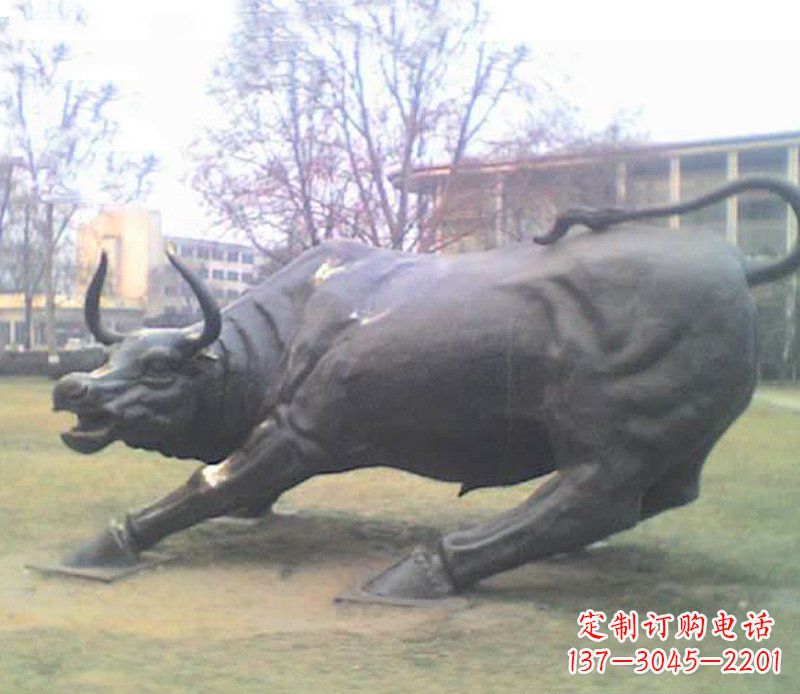 开封铜雕牛广场动物景观摆件 (2)