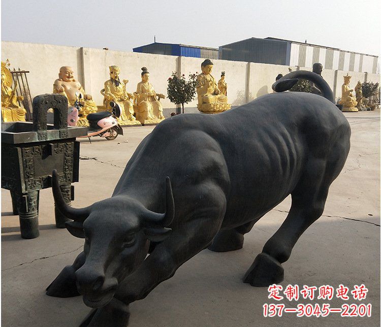 开封铜雕牛广场动物景观摆件 (6)