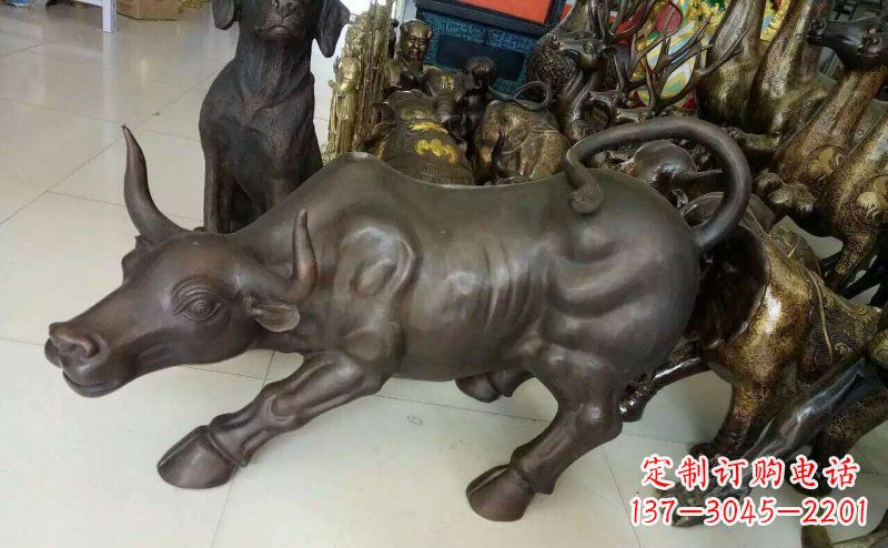 开封铜雕牛广场动物景观摆件 (5)