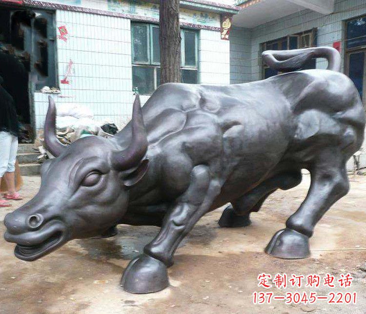 开封铜雕牛广场动物景观摆件 (3)