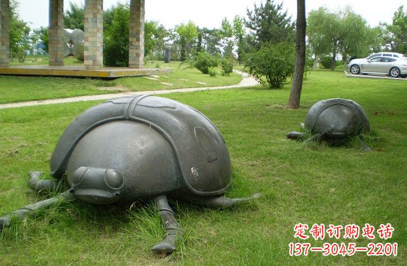 开封铜雕七星瓢虫公园动物雕塑