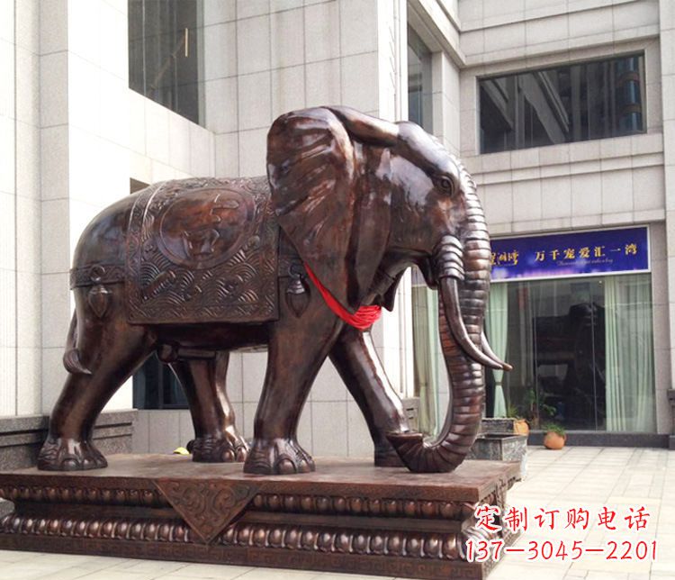 开封铜雕企业招财大象
