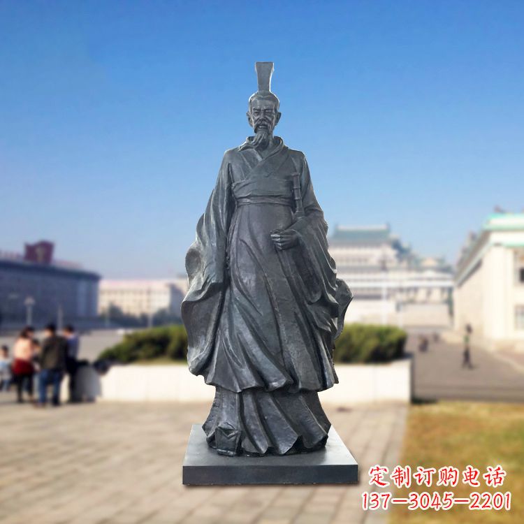 开封铜雕屈原塑像