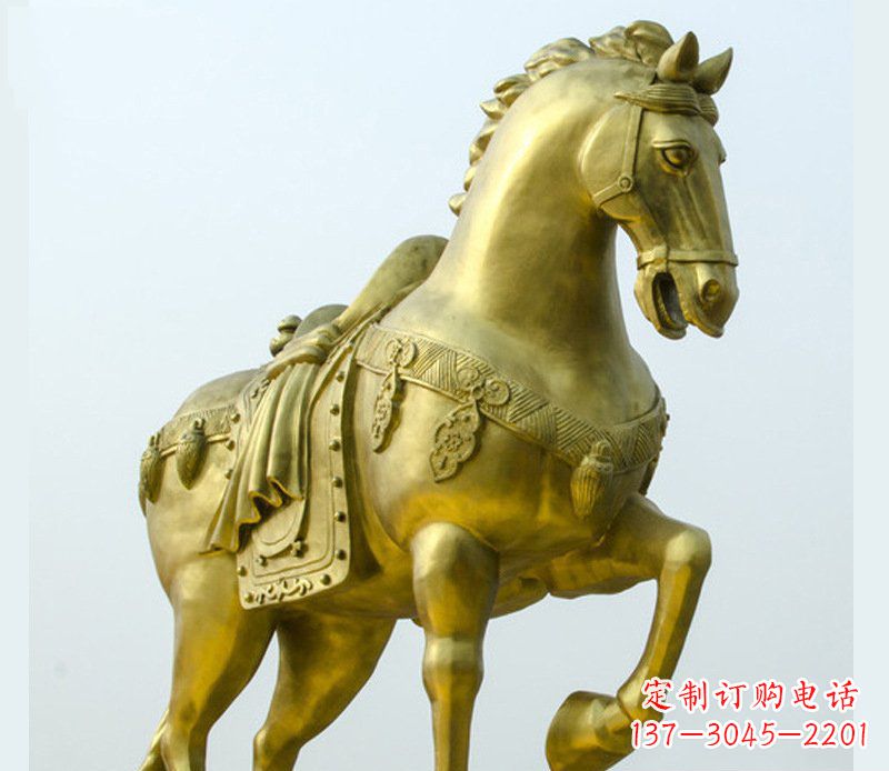 开封铜雕商场招财动物马雕塑