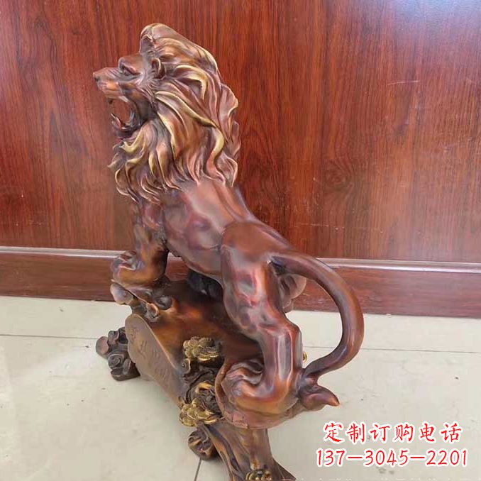开封铜雕狮子动物雕塑摆件