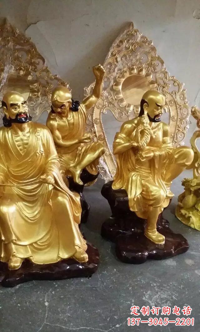 开封铜雕十八罗汉