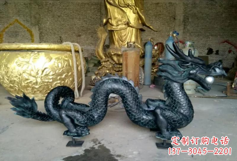 开封铜雕双龙戏珠222