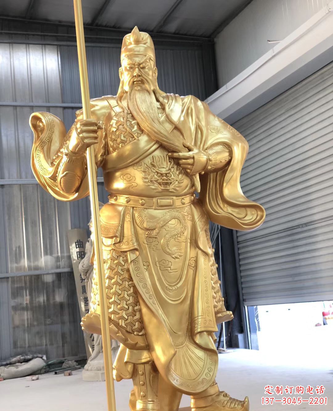 开封铜雕武财神雕塑