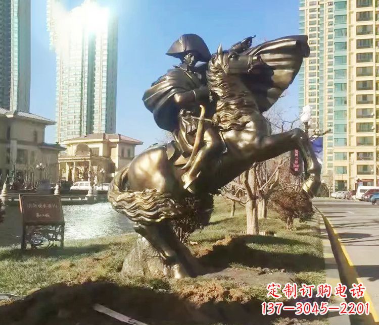 开封铜雕西方骑马雕塑人物