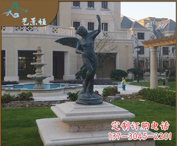 开封铜雕西方天使人物雕塑1