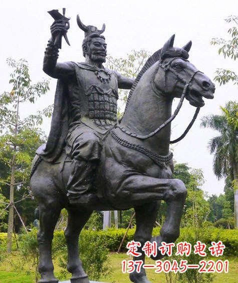 开封铜雕炎帝骑马