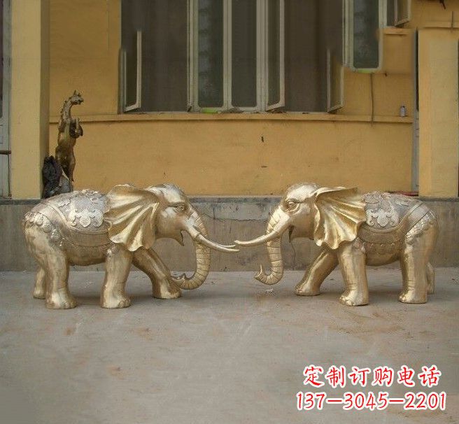开封铜雕招财小象
