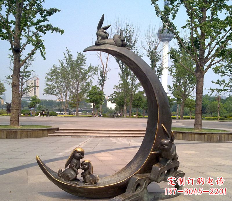 开封兔子铜雕