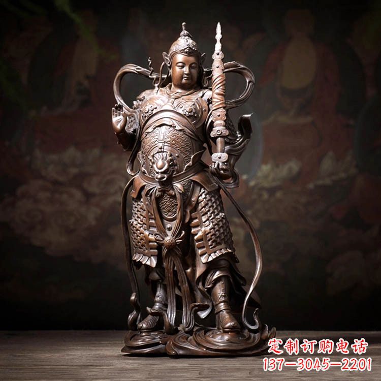 开封托塔李靖天王铜雕