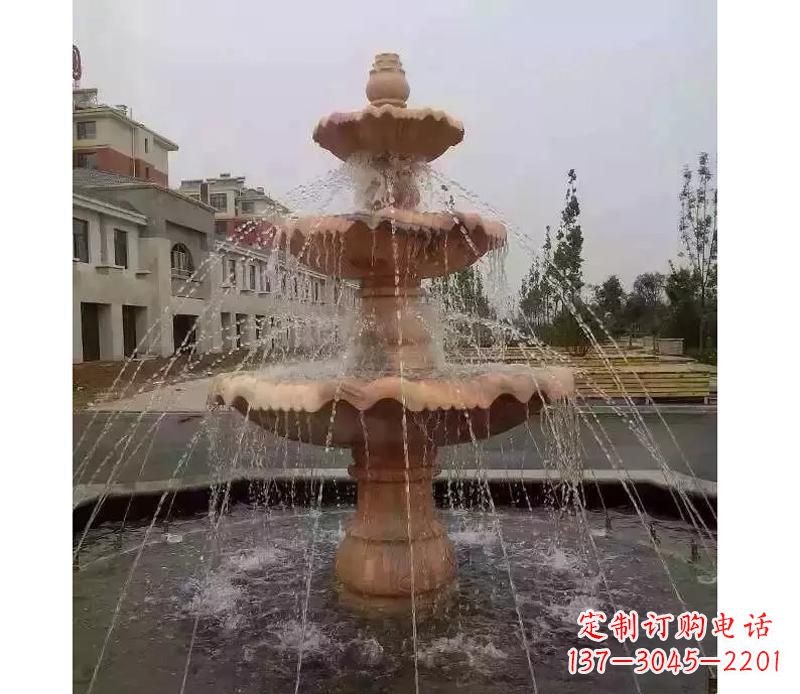 开封晚霞红喷泉雕塑