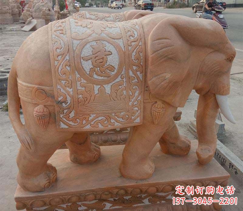 开封晚霞红如意动物大象