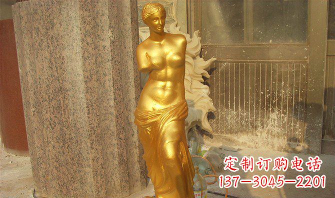 开封维纳斯玻璃钢仿铜西方人物雕塑 (2)