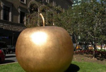 开封苹果城市景观铜雕