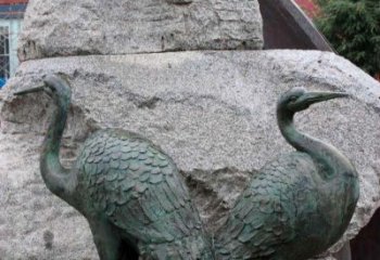 开封青铜仙鹤公园动物雕塑--令人叹为观止的完美艺术品