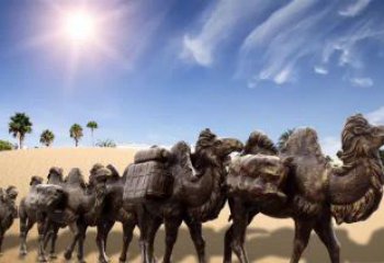 开封中领雕塑沙漠骆驼铜雕制作工艺与定制标准