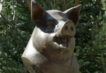 开封十二生肖猪首铜雕，让你敬佩万年历史的艺术精髓