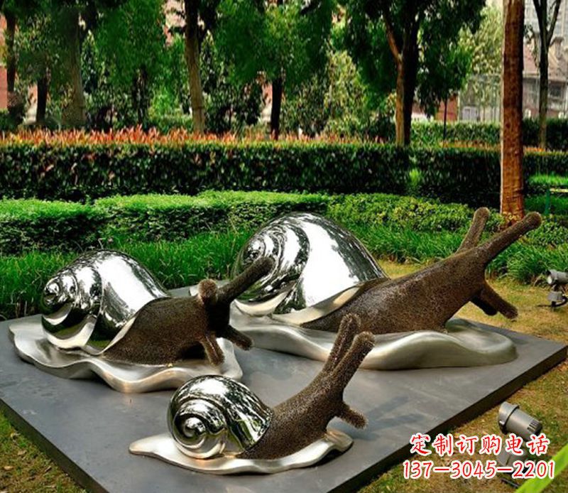 开封蜗牛雕塑不锈钢