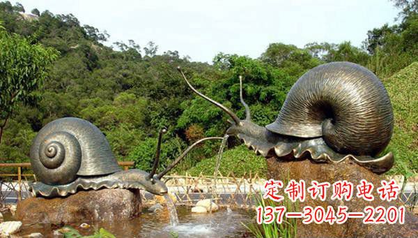 开封蜗牛公园动物铜雕