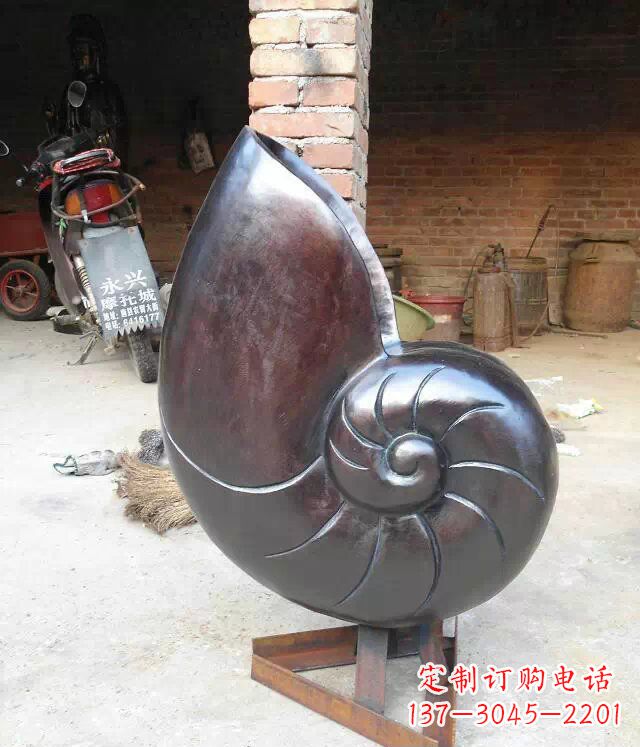 开封蜗牛公园景观动物铜雕