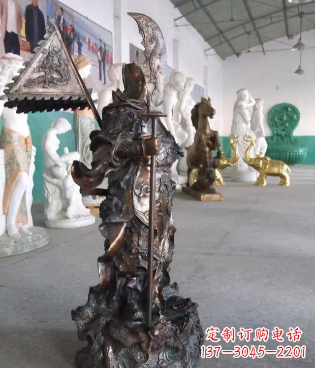开封武财神关公人物铜雕
