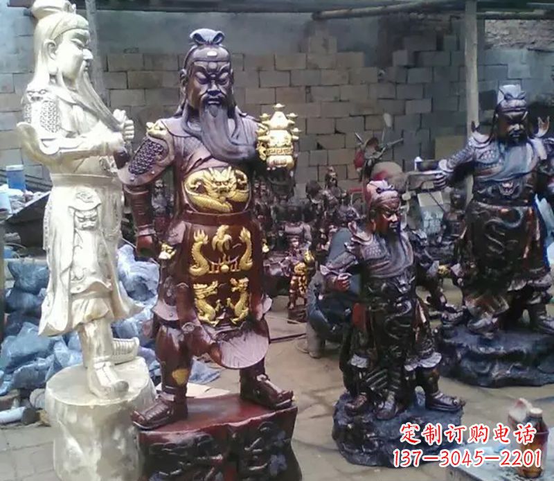 开封武财神提刀关公铜雕