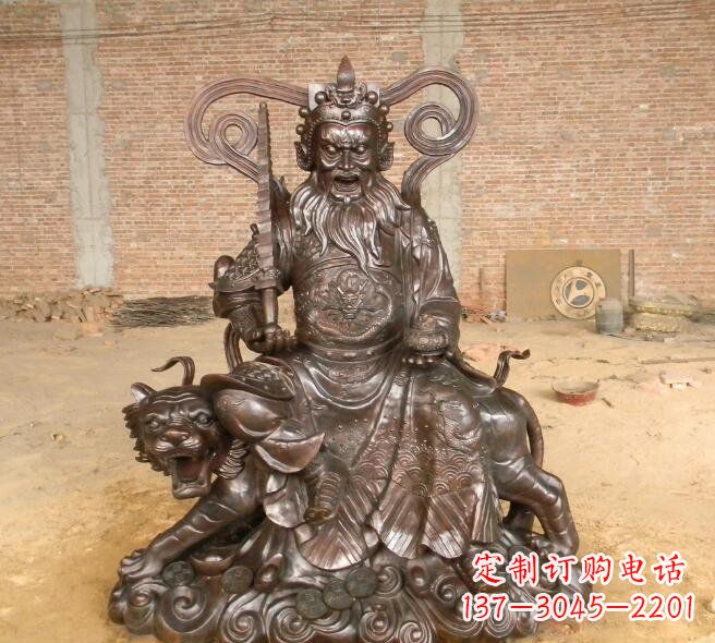 开封武财神赵公明铜雕
