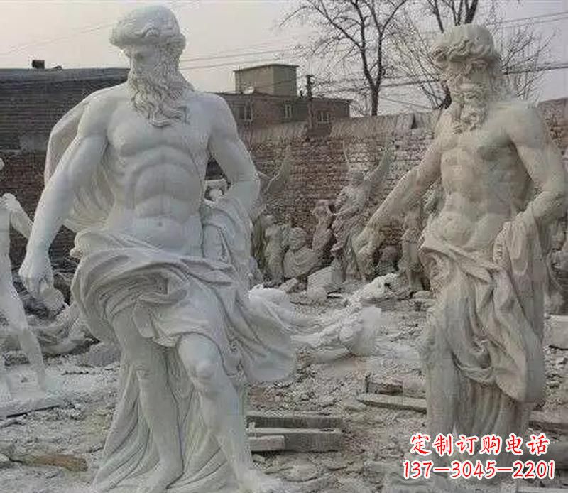 开封西方阿基米德人物石雕