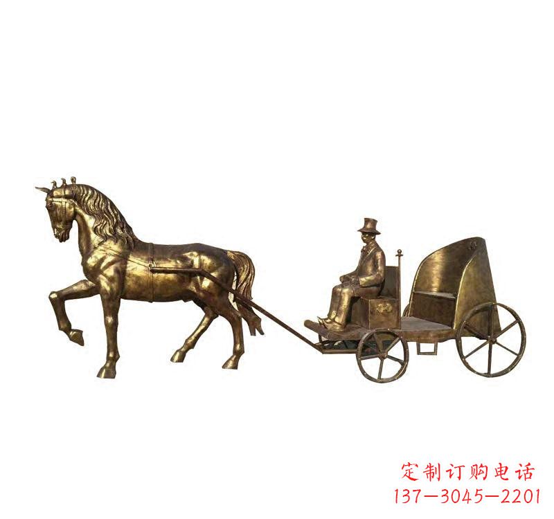 开封西方马车铜雕