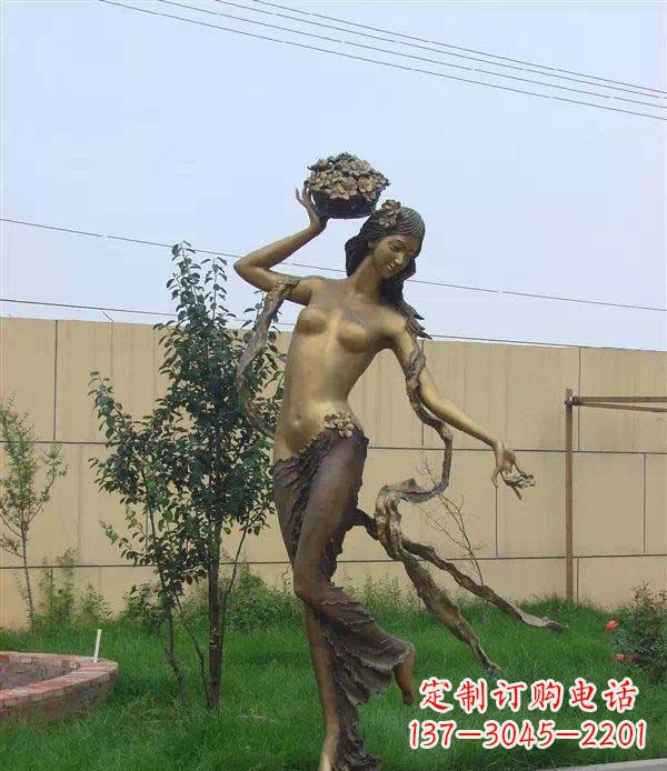 开封西方美女公园人物铜雕