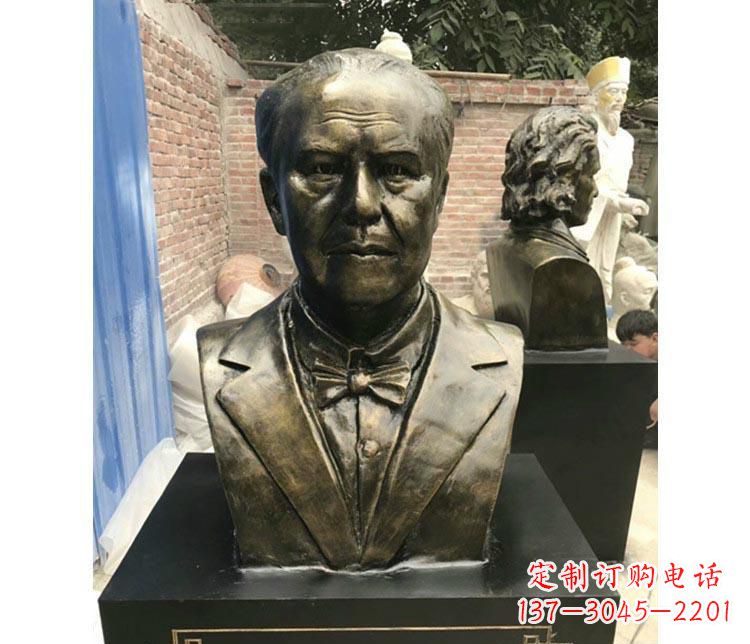 开封西方名人爱迪生胸像铜雕
