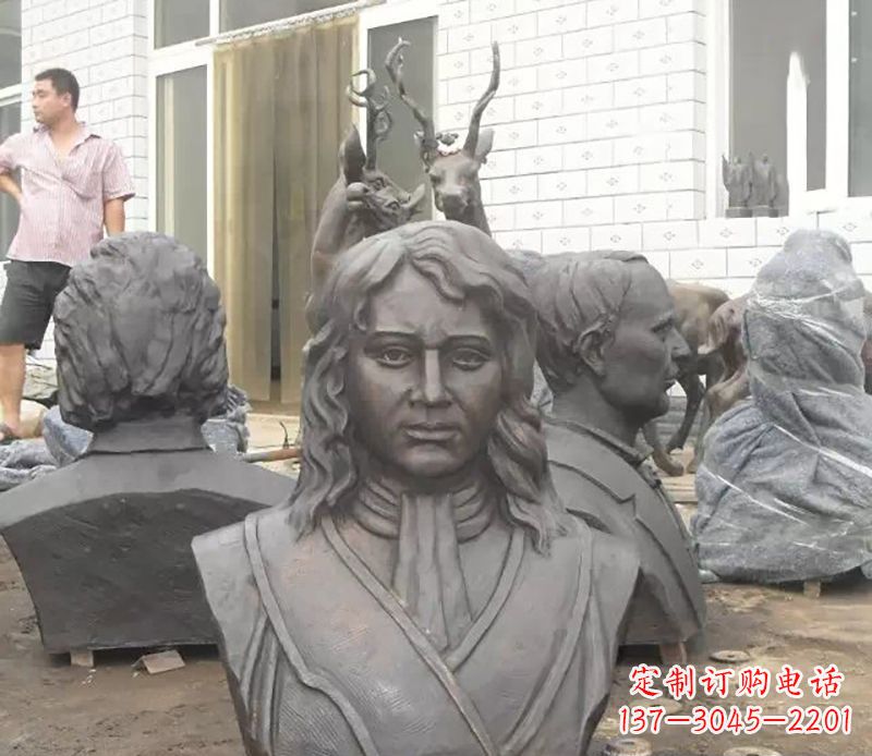 开封西方名人胸雕铜雕