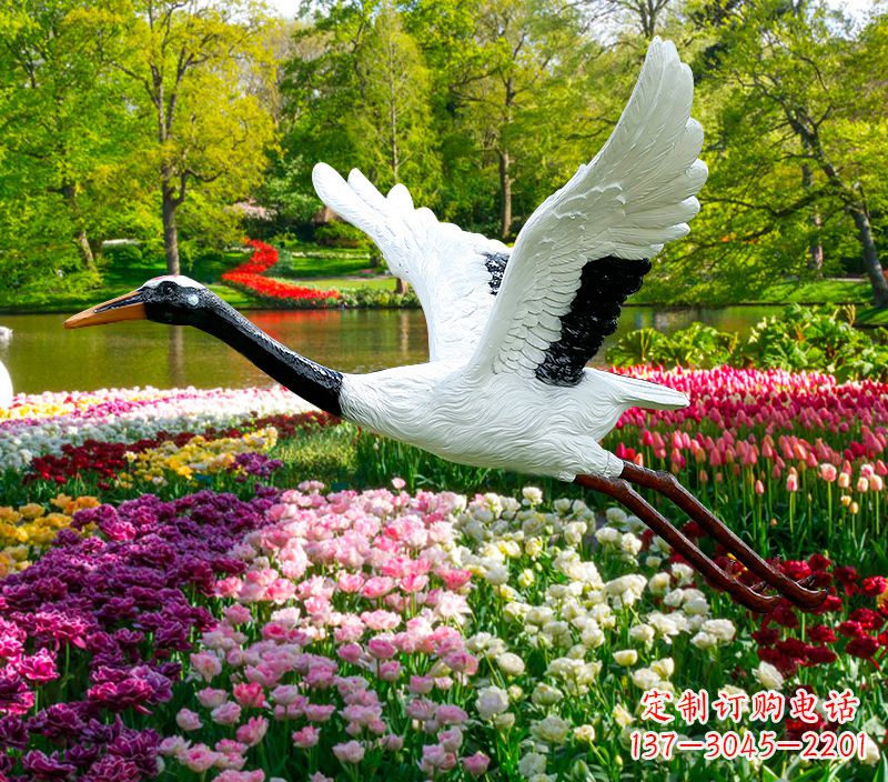 开封仙鹤雕塑灯