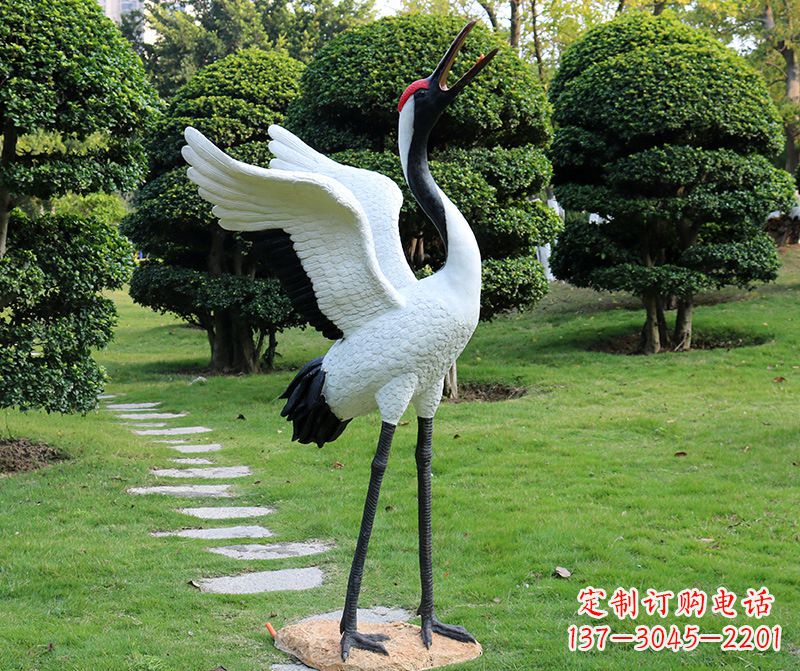 开封仙鹤金属雕塑