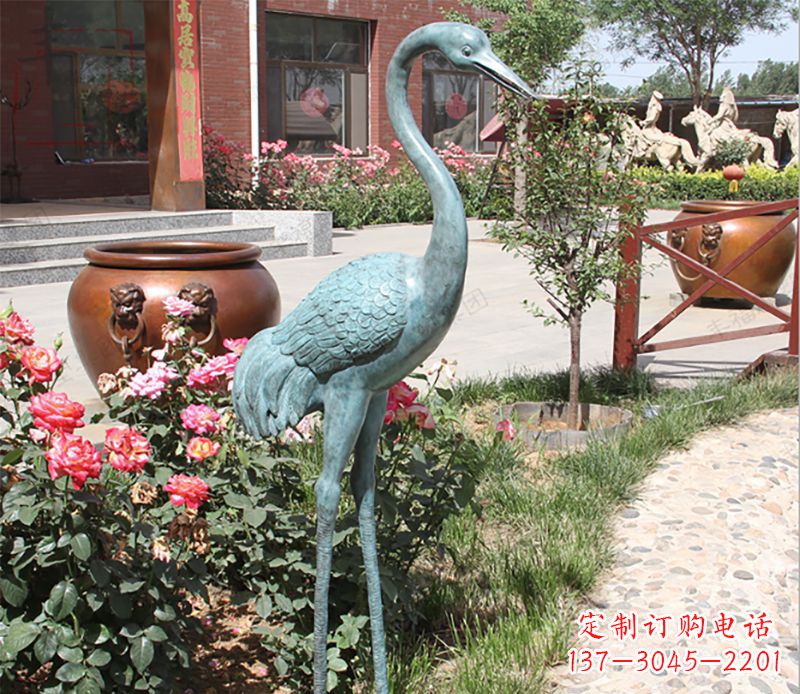 开封仙鹤铜雕