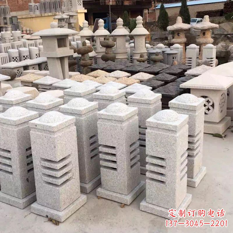 开封现代简约石雕灯笼