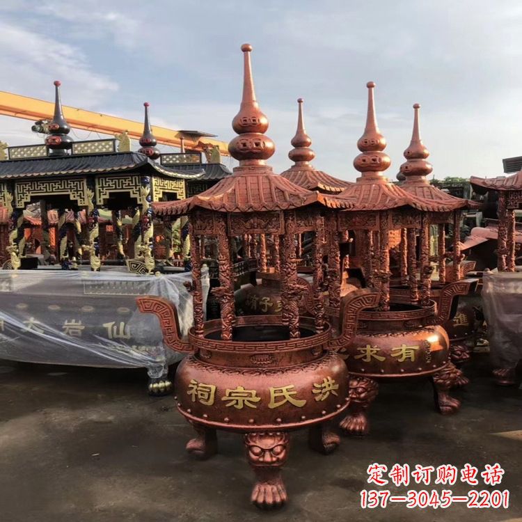 开封香炉铜雕