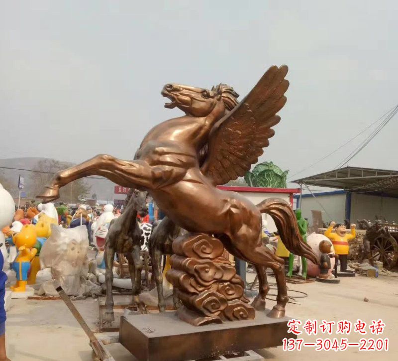 开封祥云飞马铜雕