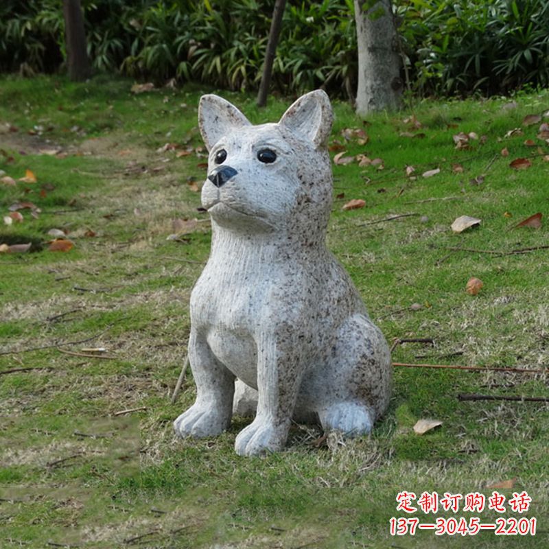 开封小狗花岗岩石雕