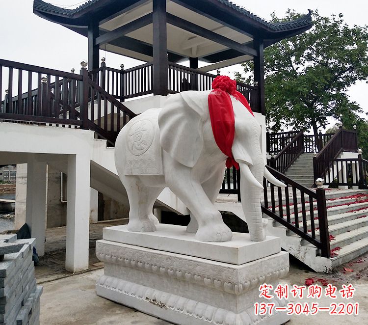 开封小孩大象石雕
