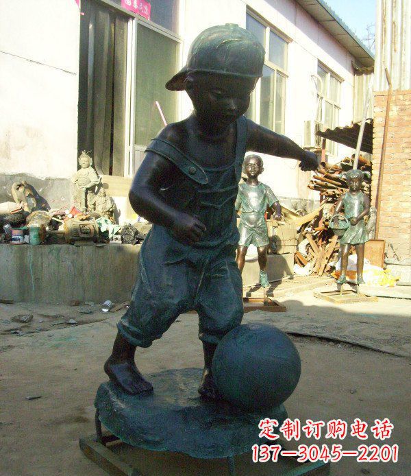 开封小孩玩耍青铜人物铜雕