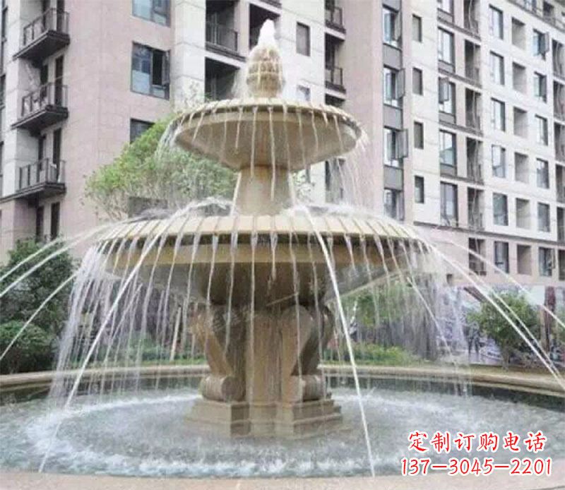 开封小区大型喷泉景观石雕