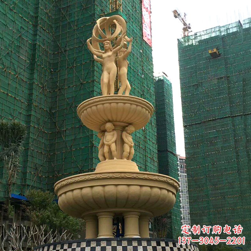 开封小区大型欧式人物景观喷泉
