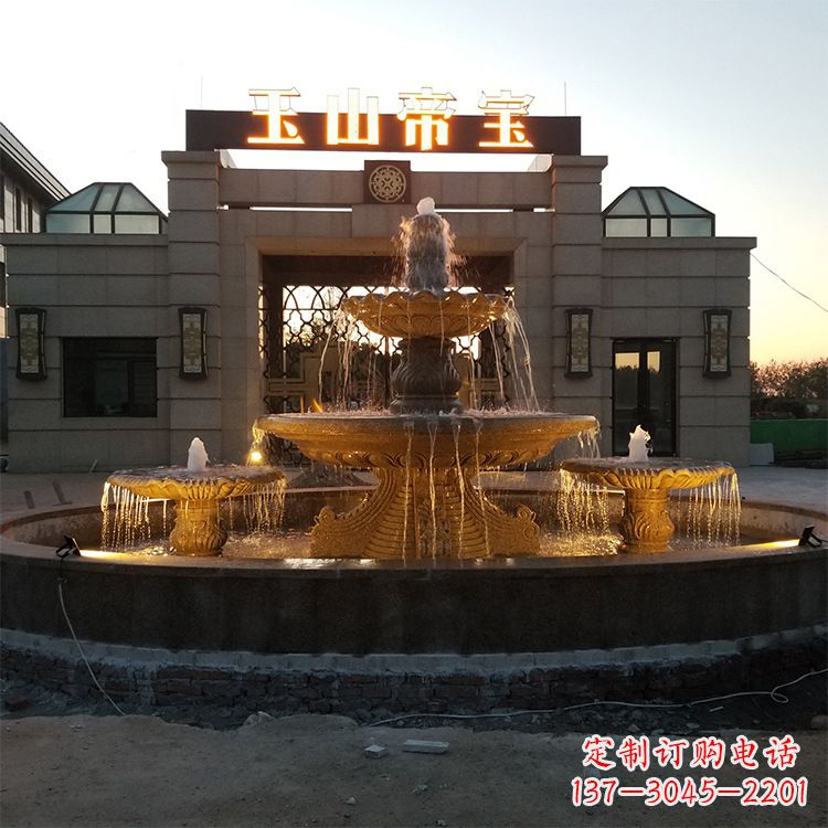 开封小区广场欧式水景石雕喷泉