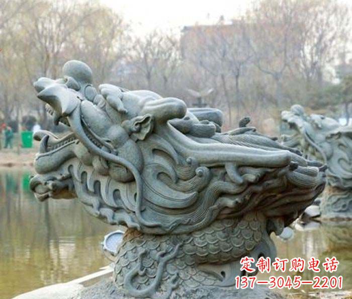 开封小区景观龙头喷泉石雕