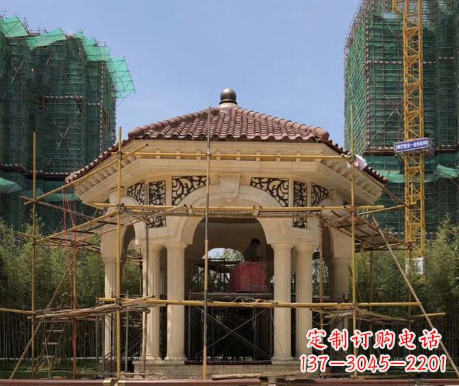 开封小区景观欧式凉亭石雕